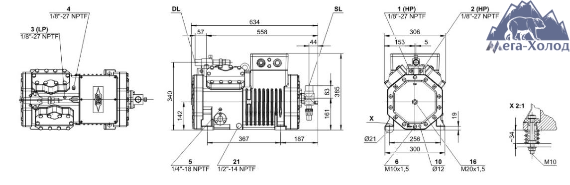 схема Bitzer 4pcs-10.2y